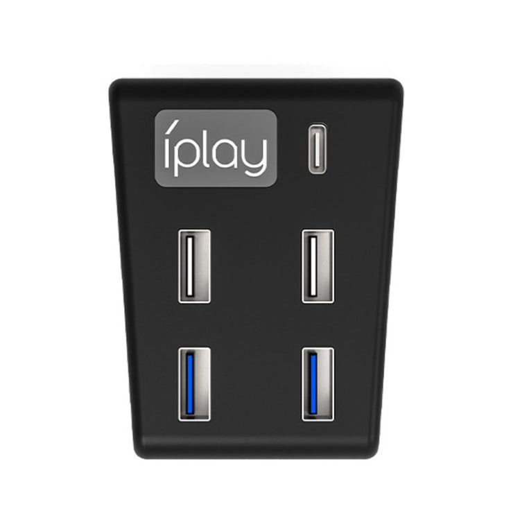 iplay HBP-308 For Sony PS5 5 in 1 Game Console USB3.0 HUB Connection Transmission Extender(Black) by iplay