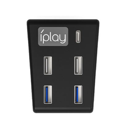 iplay HBP-308 For Sony PS5 5 in 1 Game Console USB3.0 HUB Connection Transmission Extender(Black) by iplay