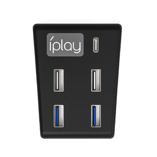 iplay HBP-308 For Sony PS5 5 in 1 Game Console USB3.0 HUB Connection Transmission Extender(Black) by iplay