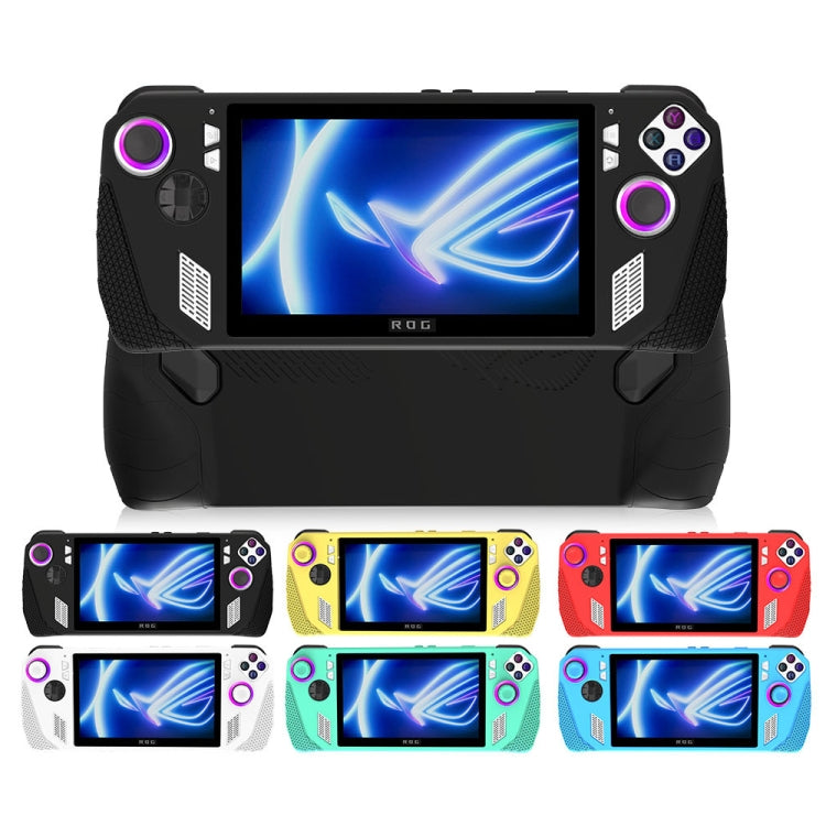 For ASUS Rog Ally Gaming Console Multicolor Silicone Case With 2 Button Caps(Green) by bashfashion