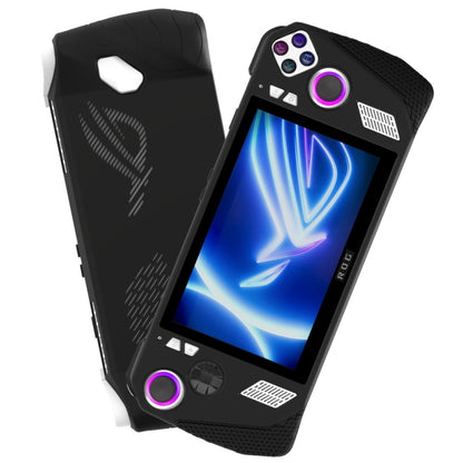 For ASUS Rog Ally Gaming Console Multicolor Silicone Case With 2 Button Caps(Green) by bashfashion