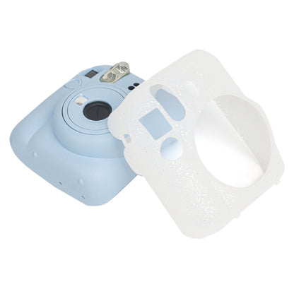 For Fujifilm Instax Mini 12 Soft Shell Camera Bag Storage Silicone Case(Glitter Pink) by bashfashion