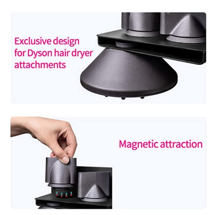For Dyson Hair Dryer Holder Bathroom Wall-mounted Storage Rack Upgraded Model by bashfashion