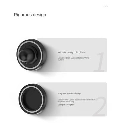 For Dyson Hair Dryer Nozzle No-punch Bathroom Wall Mounted Magnetic Blower Holder Nozzle Storage Hanger by bashfashion