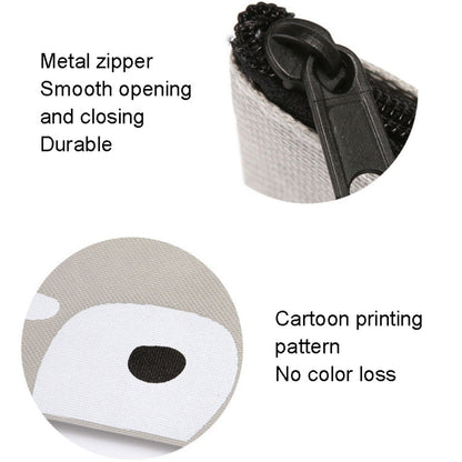 Cartoon Simple Student Oxford Pen Bag Large Capacity Pencil Bag(Beige) by bashfashion