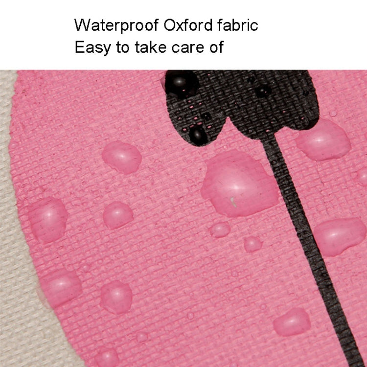 Cartoon Simple Student Oxford Pen Bag Large Capacity Pencil Bag(Beige) by bashfashion