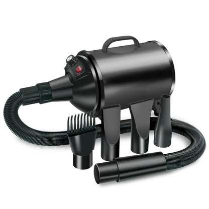 2100W Dog Dryer Stepless Speed Pet Hair Blaster Pet Water Blower 220V AU Plug(Pure Black) by bashfashion