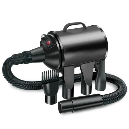 2100W Dog Dryer Stepless Speed Pet Hair Blaster Pet Water Blower 220V AU Plug(Pure Black) by bashfashion
