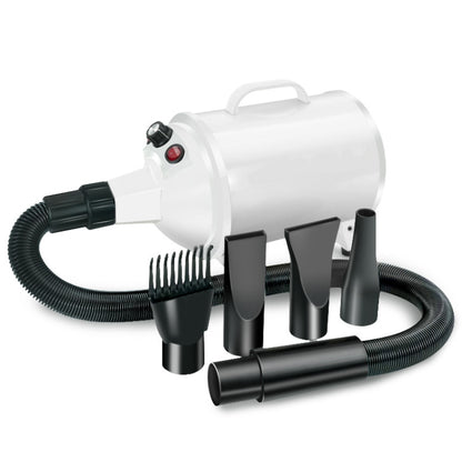 2100W Dog Dryer Stepless Speed Pet Hair Blaster Pet Water Blower 110V US Plug(Pure White) by bashfashion