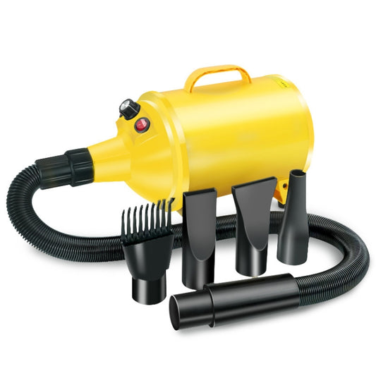 2100W Dog Dryer Stepless Speed Pet Hair Blaster Pet Water Blower 110V US Plug(Pure Yellow) by bashfashion