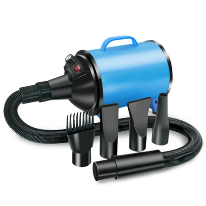 2100W Dog Dryer Stepless Speed Pet Hair Blaster Pet Water Blower 110V US Plug(Black and Blue) by bashfashion