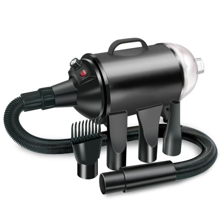 2100W Dog Dryer Stepless Speed Pet Hair Blaster With Vacuum Cleaner 220V AU PLug(Pure Black) by bashfashion