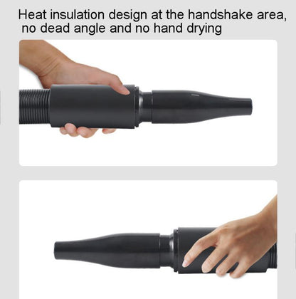 2100W Dog Dryer Stepless Speed Pet Hair Blaster With Vacuum Cleaner 110V US Plug(Black White) by bashfashion