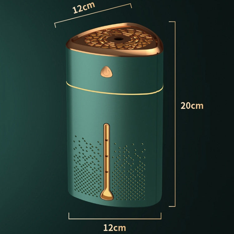 Silent USB Plug-In Silver Ion Purifying Humidifier Household Night Light Atomizer, Color: Electroplated Green by bashfashion