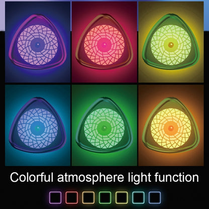 Silent USB Plug-In Silver Ion Purifying Humidifier Household Night Light Atomizer, Color: Electroplated White by bashfashion