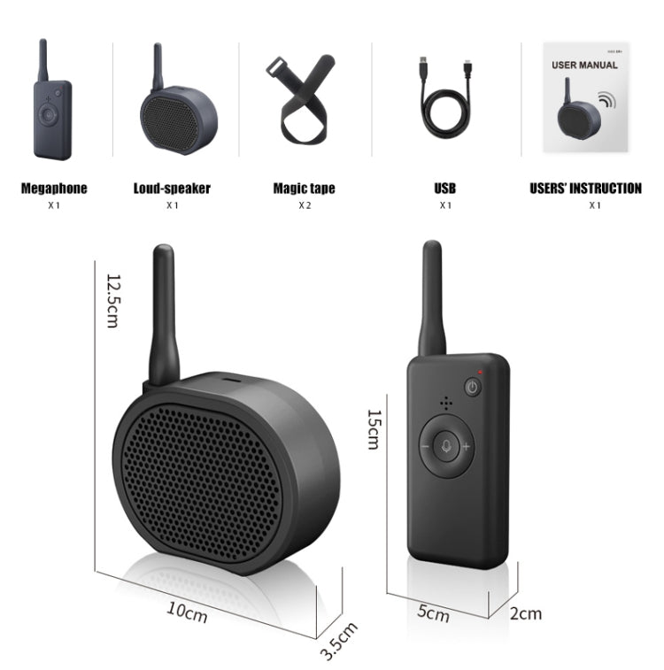 Mini Drone Megaphone Wireless Portable Speaker 2KM Control for DJI Mavic Mini/Mavic 2/Mavic Pro/FIMI X8SE/Phantom/Hubsan Zino by bashfashion