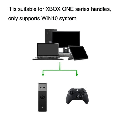 For XBOX ONE Second Generation 2.4G Wireless Receiver Conversion PC Adapter(Black) by bashfashion