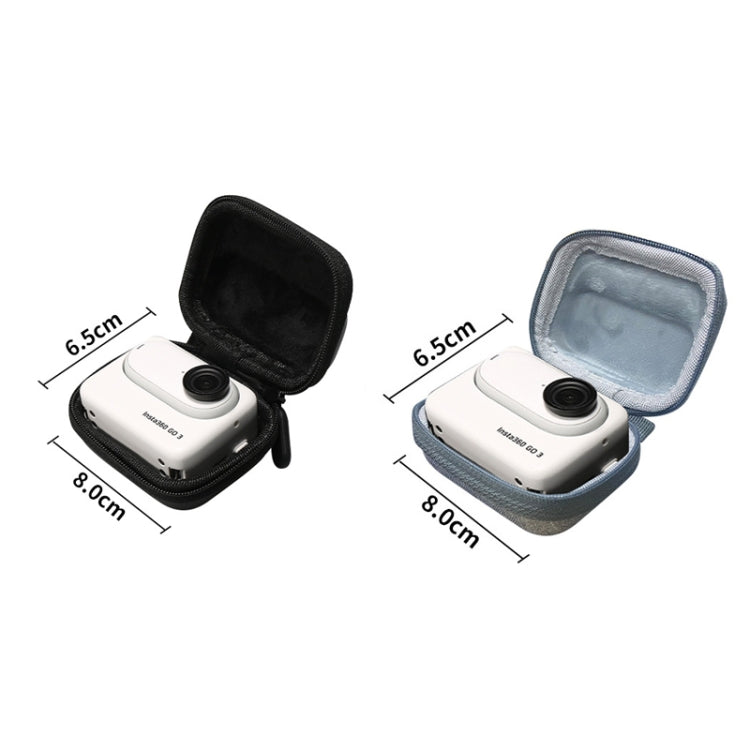 For Insta360 GO 3 Mini Body Bag Portable Storage Bag With Carabiner(Black) by bashfashion