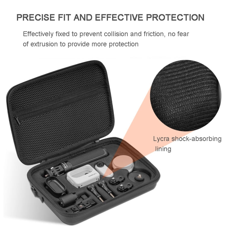 For Insta360 GO 3 XFJI Storage Bag Portable Travel Bag Complete Carrying Case 25.5 x 17.5 x 5.5cm by XFJI