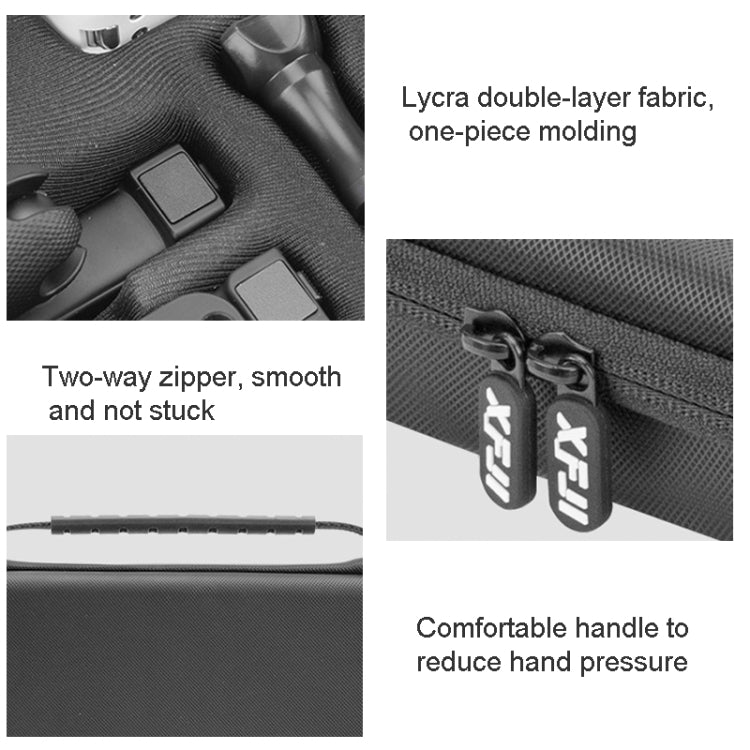 For Insta360 GO 3 XFJI Storage Bag Portable Travel Bag Complete Carrying Case 25.5 x 17.5 x 5.5cm by XFJI