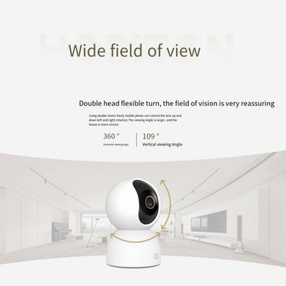 Original Xiaomi Mijia Smart Camera 3 PTZ Version 3K AI Detection Baby Monitor 5MP 360 Degree View Webcam Day & Night Work Infrared Night Vision, With US Plug Adapter(White) by Xiaomi