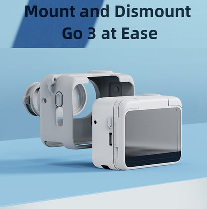 For Insta360 GO 3 AMagisn Silicone Body Cover Protective Case With Lanyard(Black) by aMagisn