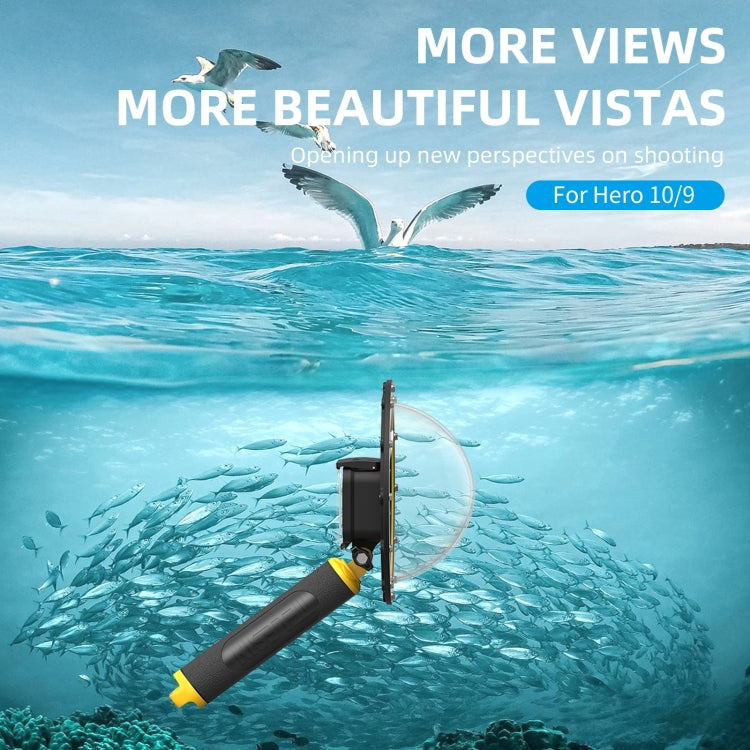 TELESIN 30M Waterproof Case Housing For GoPro Hero11 Black / HERO10 Black / HERO9 Black by TELESIN