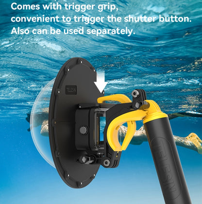 TELESIN 30M Waterproof Case Housing For GoPro Hero11 Black / HERO10 Black / HERO9 Black by TELESIN