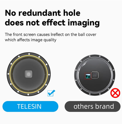 TELESIN 30M Waterproof Case Housing For GoPro Hero11 Black / HERO10 Black / HERO9 Black by TELESIN