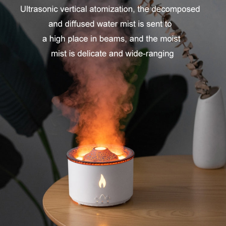 Volcanic Essential Oil Aroma Diffuser Ultrasonic Air Humidifier, Model: Full Split Remote Control(UK Plug) by bashfashion