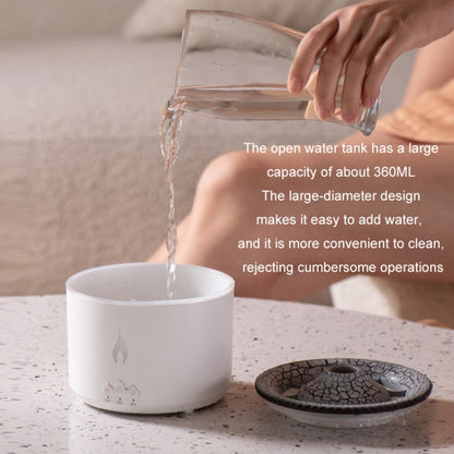 Volcanic Essential Oil Aroma Diffuser Ultrasonic Air Humidifier, Model: Full Split Remote Control(EU Plug) by bashfashion