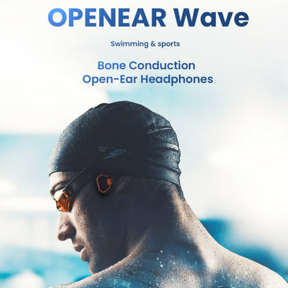 In-ear Waterproof Bone Conduction Earphone Magnetic Charging Swimming Sports Bluetooth Earphone(Blue) by bashfashion