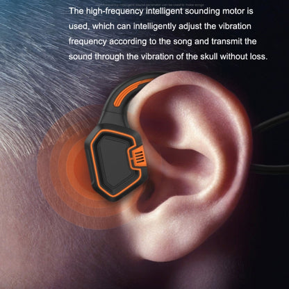 In-ear Waterproof Bone Conduction Earphone Magnetic Charging Swimming Sports Bluetooth Earphone(Blue) by bashfashion