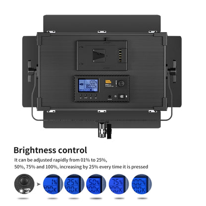 Pixel P45pro High Bright Dual Color Temperature Fill Light 120W Normal Bright Studio Camera Soft Light(A Set With UK Plug Adaptor) by Pixel