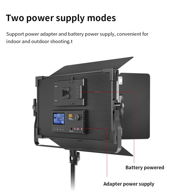 Pixel P45pro High Bright Dual Color Temperature Fill Light 120W Normal Bright Studio Camera Soft Light(A Set With AU Plug Adaptor) by Pixel
