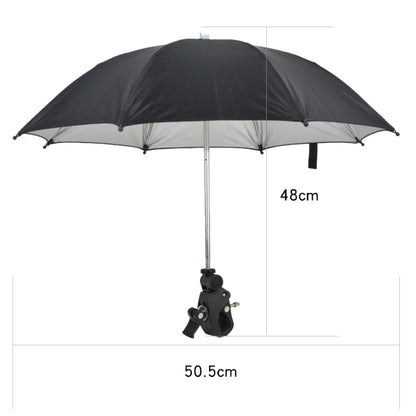 50cm Camera Umbrella Sunshade Adjustable Mobile Phone Parasol With Clip by bashfashion