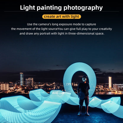 Pixel S24 RGB Fill Light Rod Handheld Portable Color Icelet Outdoor Videos Live Broadcast Studio Camera Stick Lamp(Standard Set+US Plug Adapter) by Pixel