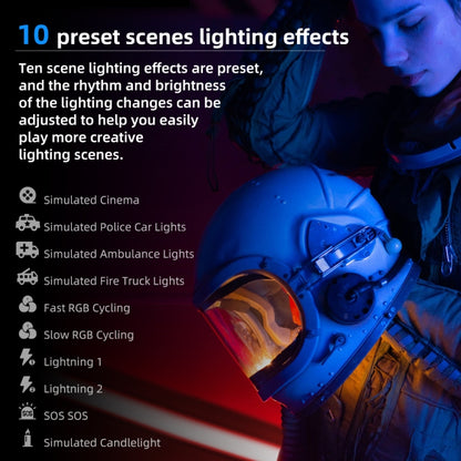 Pixel S24 RGB Fill Light Rod Handheld Portable Color Icelet Outdoor Videos Live Broadcast Studio Camera Stick Lamp(Standard Set+US Plug Adapter) by Pixel