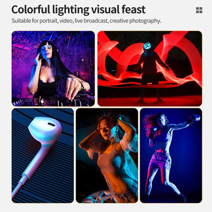 Pixel G3 Flat Panel RGB Fill Light Handheld Photography Camera Dimmable Desktop Mini Pocket Lamp(A Set) by Pixel