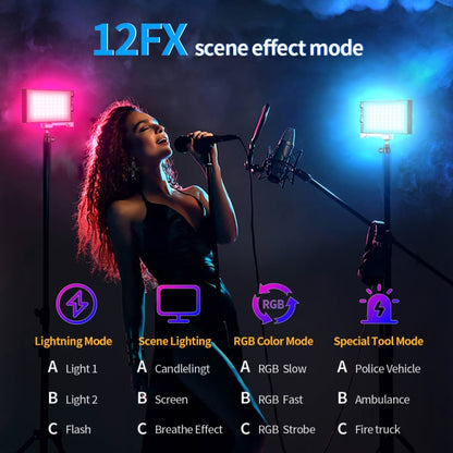 Pixel G1S Mini Outdoor RGB Color Fill Light Camera Small Desktop Lights(A Set) by Pixel