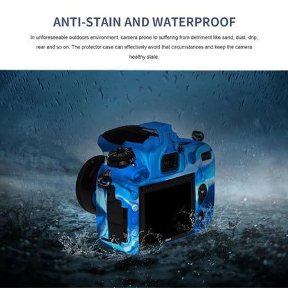 Pixel P001 For Nikon D750 Camera Silicone Protector Case(Ocean Camouflage) by Pixel