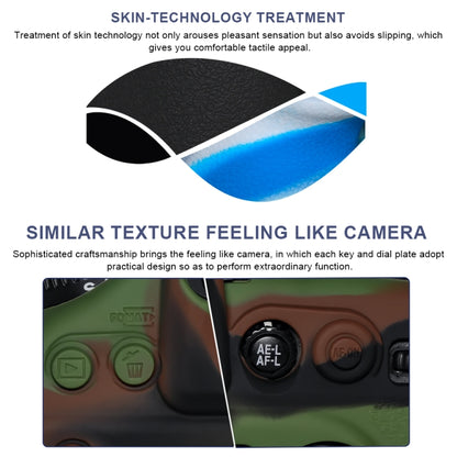 Pixel P001 For Nikon D750 Camera Silicone Protector Case(Jungle Camouflage) by Pixel