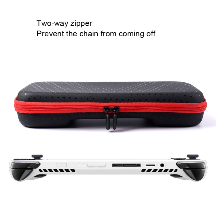 For ASUS ROG Ally Game Console Portable PU Waterproof Storage Box(Red) by bashfashion