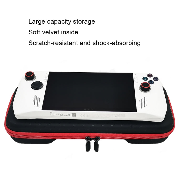 For ASUS ROG Ally Game Console Portable PU Waterproof Storage Box(Red) by bashfashion
