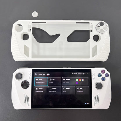 For ASUS ROG Ally Handheld Game Console Silicone Drop-proof Protective Case All-inclusive Case(Black) by bashfashion