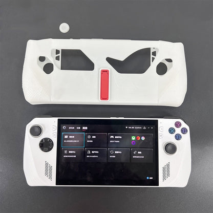 For ASUS ROG Ally Handheld Game Console Silicone Drop-proof Protective Case All-inclusive Case(Black) by bashfashion