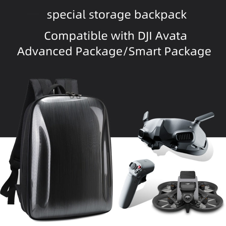 For DJI AVATA Storage Bag Hard Shell Waterproof Shoulder Bag Backpack(Black EVA Lining) by bashfashion