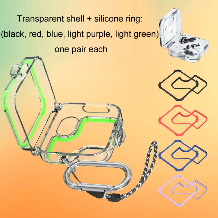 For Nothing Ear 2 Hollow Transparent Earphone Shockproof PC Case(D31) by bashfashion