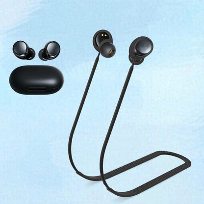 For Anker Soundcore Space A40 2pcs Headphones Silicone Anti-Lost Cord(Black) by bashfashion