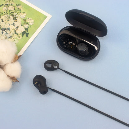 For Anker Soundcore Space A40 2pcs Headphones Silicone Anti-Lost Cord(Black) by bashfashion